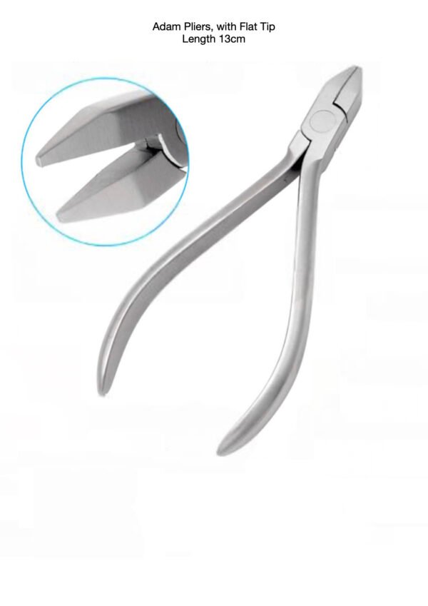 Adam Pliers, with Flat Tip  Length 13cm