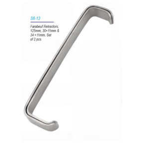 Farabeuf Retractor 125mm 30x11 & 34x11mm Set of 2 pcs